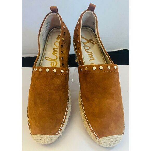 Sam Edelman 9.5 Koda Suede slip on  Espadrille Flats with Studs Women’s Shoes - Picture 1 of 10